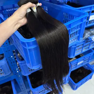 Vente en gros de paquets de cheveux vietnamiens bruts à cuticule alignée, grade 12a, vendeur de cheveux brésiliens naturels vierges non traités