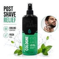 Lotion après-rasage pour homme sans alcool, formule rafraîchissante aux extraits de plantes et au menthol