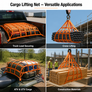 <span class=keywords><strong>Filet</strong></span> de levage de cargaison robuste en <span class=keywords><strong>corde</strong></span> et maille, <span class=keywords><strong>filet</strong></span> de sécurité pour la construction et l'industrie - Product Image 5