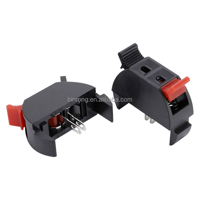 WP 2 Way Spring Speaker Terminal Clip Push Release Connector Cable Terminals Strip Block Connector