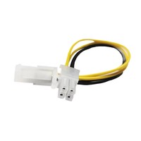 Cable de extensión de alimentación ATX P4 de 4 pines: conector macho a hembra de 4 pines de 20 cm para fuente de alimentación de placa base de computadora de escritorio