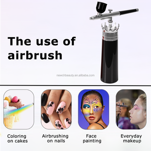 Pistolet à air comprimé professionnel réglable avec motifs de pulvérisation <span class=keywords><strong>pour</strong></span> l'art des ongles, le maquillage, les tatouages, les artistes, la coloration des gâteaux, compresseur d'air comprimé - Product Image 4