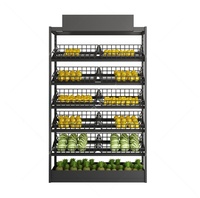 Op Maat Gemaakte Display Rack Kruidenierswinkel Plank Kruideniersrek Display Rekken Fruit Groente Display Stand Voor Groente Plank