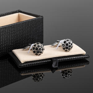 Gemelli Eleganti JINJIE in Cristallo e Diamante, Accessorio per Camicia da Uomo, Gemelli in Ottone, Gioielli Classici per Matrimonio, Set Regalo Trendy - Product Image 5