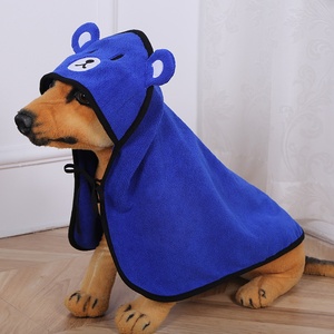 Fabricant Vente en gros Peignoir en microfibre <span class=keywords><strong>ultra</strong></span>-fine fibre pour animaux de compagnie Serviette de <span class=keywords><strong>bain</strong></span> créative dessin animé chat chien ours pour petits animaux de compagnie - Product Image 1