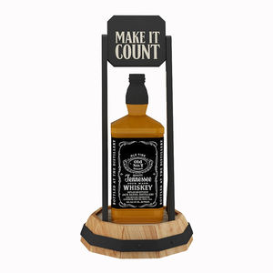 Présentateur de bouteilles en acrylique personnalisé Vodka Tequlia présentoir de bouteilles de vin Glorifier pour <span class=keywords><strong>Jack</strong></span> Daniel's - Product Image 1