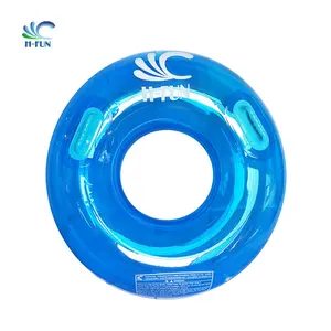 Novo azul transparente tubo condutor de parque aquático inflável piscina flutuante jangada rio preguiçoso crianças piscina float