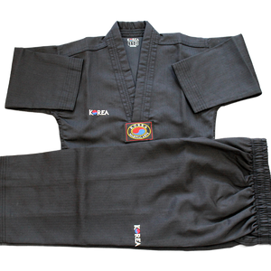 WTF Style Noir Taekwondo Dobok Antidérapant Arts Martiaux Porter pour la Formation et les Compétitions - Product Image 1