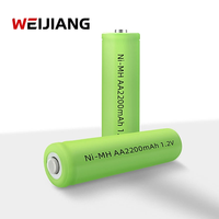 Batterie rechargeable AA de qualité supérieure 2200mAh Ni-MH 1.2V |   Batterie professionnelle pour outils électriques, 500 cycles