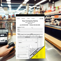 Carnet de factures personnalisé imprimé directement en usine, formulaires de commande commerciale, reçus de factures, formulaires de commandes d'achat pour magasin