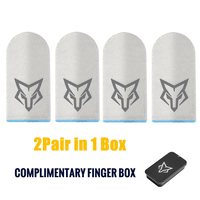 Calidad Original Sarafox V5 fibra de vidrio dedo manga Flexible fibra de vidrio dedo guantes para juegos móviles para PUBG COD Gaming