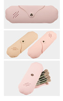 DICHOS Organisateur de pinceaux de maquillage en silicone souple, portable, avec bouton-pression, ventilé, pour voyage