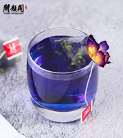 KAIYANGE Tisane à prix d'usine OEM riche en poudre d'extrait d'anthocyanine naturelle Clitoris Ternatea Thé aux pois papillon bleu