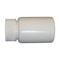 90ml HDPE bouteille en plastique pour médecine solide pilule comprimé capsule vitamine poudre avec bouchon à vis en aluminium scellage à chaud vente en gros