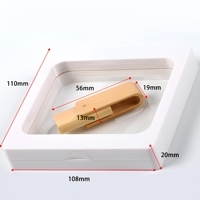 Nouvelle clé USB 2.0 pivotante en bois haute vitesse avec options de stockage de 1 Go/2 Go/4 Go/8 Go/16 Go/32 Go/64 Go/128 Go