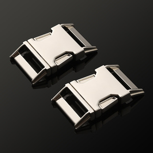 Hebilla de liberación lateral metálica Jiuyuan plateada, accesorios duraderos para bolsos - Product Image 1