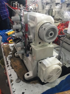 DT 500-05CB/FT/DD Direct Drive Flat Bed Interlock Sewing <b>Machine</b> for Elastic or Lace Attaching with Right <b>Hand</b> Knife - Product Image 4