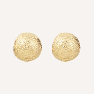 Pendientes de Acero Inoxidable Dorado YFB, Diámetro 1.95 cm, Joyería Minimalista de Moda, Primavera Verano - Product Image 1