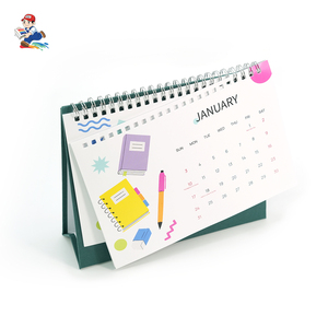 Nuovo Calendario da Tavolo 2027 con Rilegatura a Spirale, Stampa Personalizzata OEM, Calendario a Spirale con Confezione Regalo Personalizzata - Product Image 1