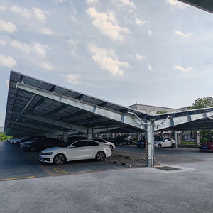 Bán Buôn Thép Không Gỉ Carbon Thép Năng Lượng Mặt Trời Năng Lượng Carport Gắn Hệ Thống Không Thấm Nước PV Bãi Đậu Xe Cấu Trúc Cho Năng Lượng Mặt Trời Carports - Product Image 2
