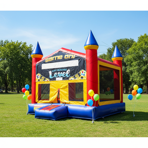 Château gonflable publicitaire personnalisé à prix réduit, très demandé, pour enfants, usage commercial extérieur - Product Image 1