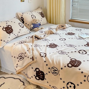 Coperta in pile a doppio lato coperta in velluto di visone semplice Super morbida fodera in velluto di <span class=keywords><strong>flanella</strong></span> spessa coperta - Product Image 2