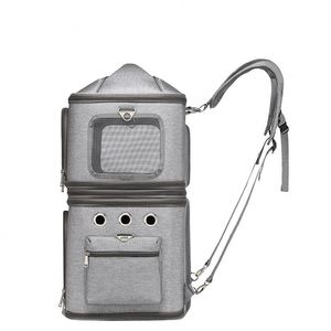 BSCI Factory Airline Approved Outdoor Dog <b>Cat</b> <b>Carrier</b> Bag Double Layer Pet <b>Backpack</b> Removable Convenient Pet <b>Cat</b> <b>Backpack</b> Dog - Product Image 3