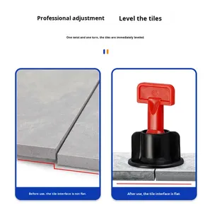 Clé de nivellement réutilisable pour carreaux de sol et de mur, outil auxiliaire pour <span class=keywords><strong>carreleur</strong></span> avec positionneur à clip, Zhejiang - Product Image 3