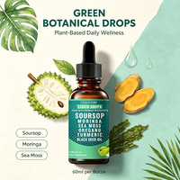 OEM/ODM 60ml Gouttes liquides de corossol pur naturel (Graviola), Huile de Graviola, Compléments alimentaires de corossol pour le système immunitaire