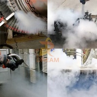 Machine de nettoyage par sablage à glace sèche industrielle très vendue, machine de nettoyage portable par sablage à glace sèche pour voitures