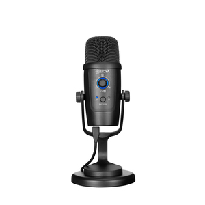 Micrófono USB BOYA BY-PM500 con Patrones de Captación <span class=keywords><strong>Cardioide</strong></span>/<span class=keywords><strong>Omnidireccional</strong></span>, Soporte de Escritorio, Cable Tipo-C para Grabación en Estudio Casero - Product Image 1