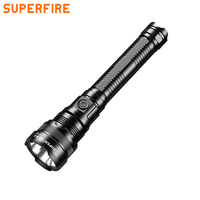 Lampes de poche portables pour la chasse, mini lampe torche USB, lampe de poche LED rechargeable, lampe de poche étanche en alliage d'aluminium