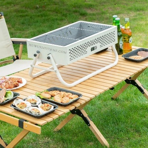 Mini Charcoal BBQ Grill Cooking Bars <strong>Instant</strong> Foldable BBQ Grill Easy Portability for Outdoor <strong>Barbecues</strong> Camping Traveling Picnics - Product Image 4