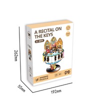 Puzzle 3D en bois à succès, Arbre de Noël DIY, Jouet éducatif musical électronique, Décoration, Cadeau