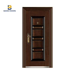 インド向けのメインドアグリルデザイン、防音ドア、スチール製セキュリティドア - Product Image 3