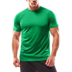 Camiseta Deportiva de Secado Rápido Personalizada para Hombre, Manga Corta, Cuello Redondo, Rendimiento, Gimnasio, Deportes, Corte Regular, 100% Poliéster - Product Image 1