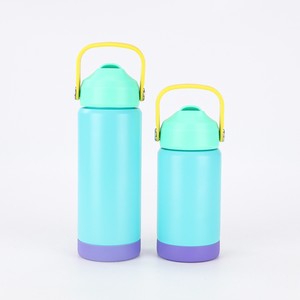 Wholesale Solid Color Stainless Steel Insulated Cup with Space Pot Handle Children's <b>Portable</b> <b>Vacuum</b> Tumbler - Product Image 1
