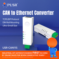 PUSR CAN ke Ethernet Konversi Dua Arah Desain Industri Server TCP Klien TCP Server UDP Klien UDP USR-CAN115