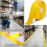 Ruban de marquage de sol robuste pour intérieur et extérieur, ruban de sécurité industriel pour le marquage des lignes dans les entrepôts et installations