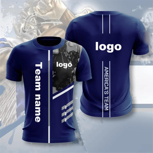 Conjunto de Camiseta Deportiva Europea Americana de Corte Holgado Personalizada para Hombre, Camiseta de Rugby de Manga Corta con Cuello Redondo y Tejido de Verano <span class=keywords><strong>Z</strong></span> 3D - Product Image 1
