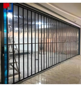 <span class=keywords><strong>Porte</strong></span> pliante <span class=keywords><strong>coulissante</strong></span> en aluminium personnalisée, coupe-vent, antivol, <span class=keywords><strong>porte</strong></span> de sécurité industrielle pour entrepôt, supermarché - Product Image 1
