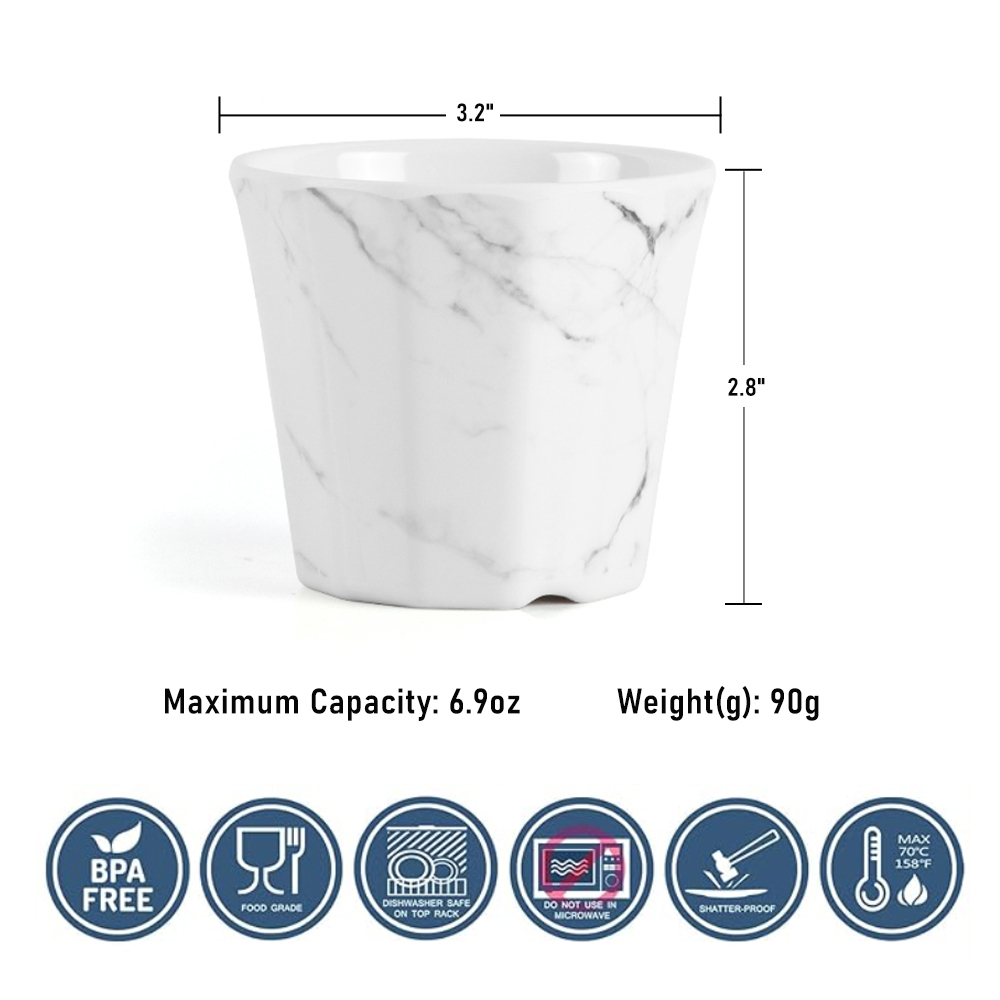 Dia 3.2 "X H 2.8" Pouces 7.2oz