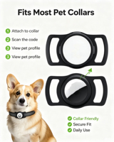 Maßgefertigtes Luxuriöses Umweltfreundliches Langlebiges Wasserdichtes Hunde-Air-Tag-Halsband mit GPS Smart QR-Code Druck Haustier-ID-Tag - Großhandel Silikon