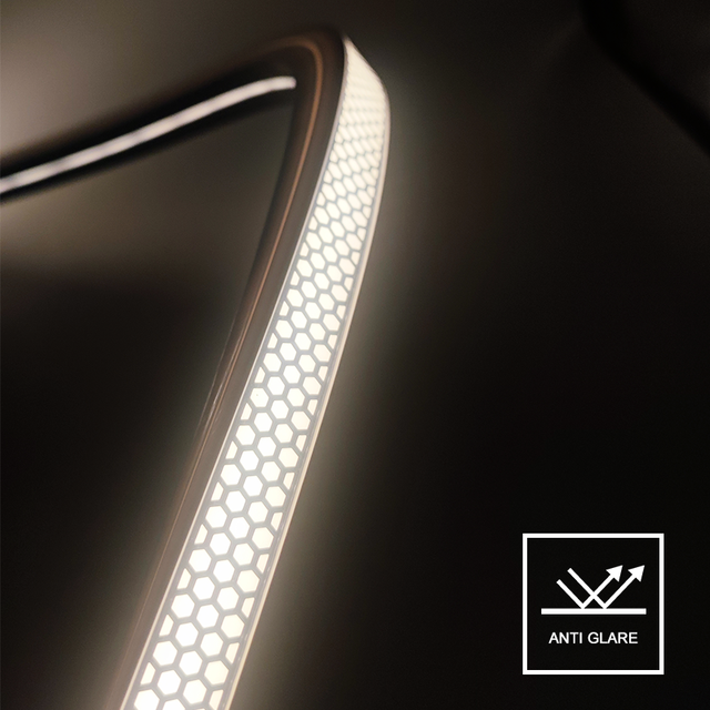 Architectural Lighting Anti Glare Copper LED Neon Flex Strip Soft Diffuse Glow IP67 Waterproof DC12/24V Tube Building Design