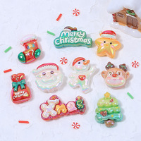 Xmas Résine Charmes Noël Holo DIY Décor Galvanoplastie Junk Phone Case