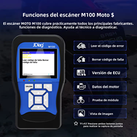 Herramienta de Diagnóstico Universal para Motocicletas JDIAG M100, Lector de Códigos de Error, Escáner de Diagnóstico para KAWASAKI, KTM, YAMAHA, DUCATI