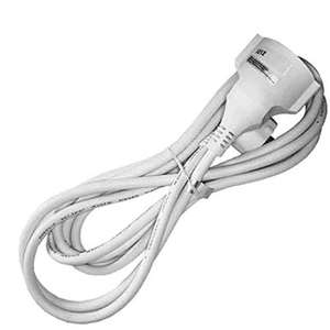 Prolunga per cavo 3x1.5mm, 4m bianca, ideale per connessioni elettriche ed estensioni di cablaggio. - Product Image 1