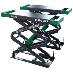 Cric hydraulique à ciseaux certifié CE 3500 kg avec double vérins à huile pour levage de véhicules et nivellement automatique - Product Image 3