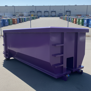 直销定制翻转式垃圾箱 耐用高负载焊接钢制垃圾清运箱 - Product Image 5