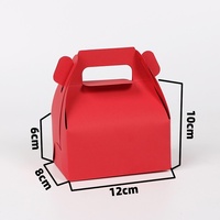 Boîte à pâtisserie en papier kraft recyclable, petite/moyenne/grande, avec revêtement UV, pour emballage alimentaire à emporter (mousse, tarte, gâteau)